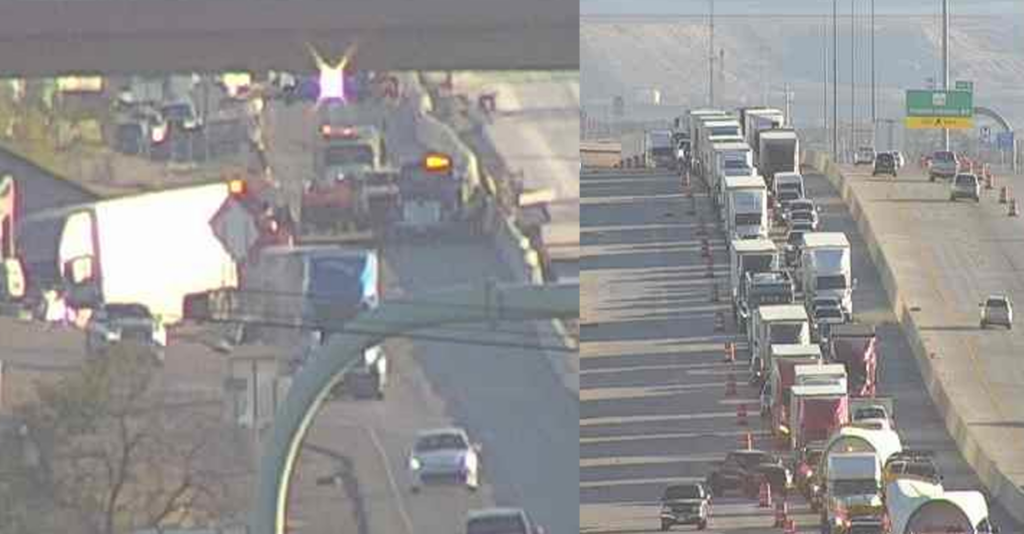 Accidente I-10 causa cierre total de carriles cerca de Vinton