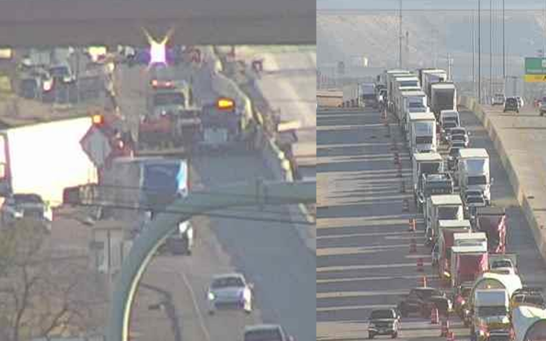 Accidente I-10 causa cierre total de carriles cerca de Vinton