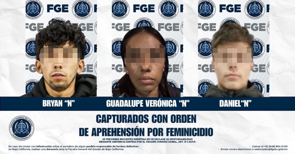 Feminicidio de Emilia Ortega: Detienen a tres sospechosos en Tijuana