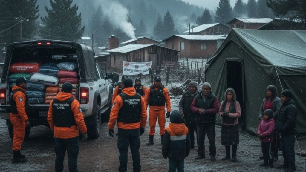 Operativo de Prevención por Frío de Protección Civil en Durango