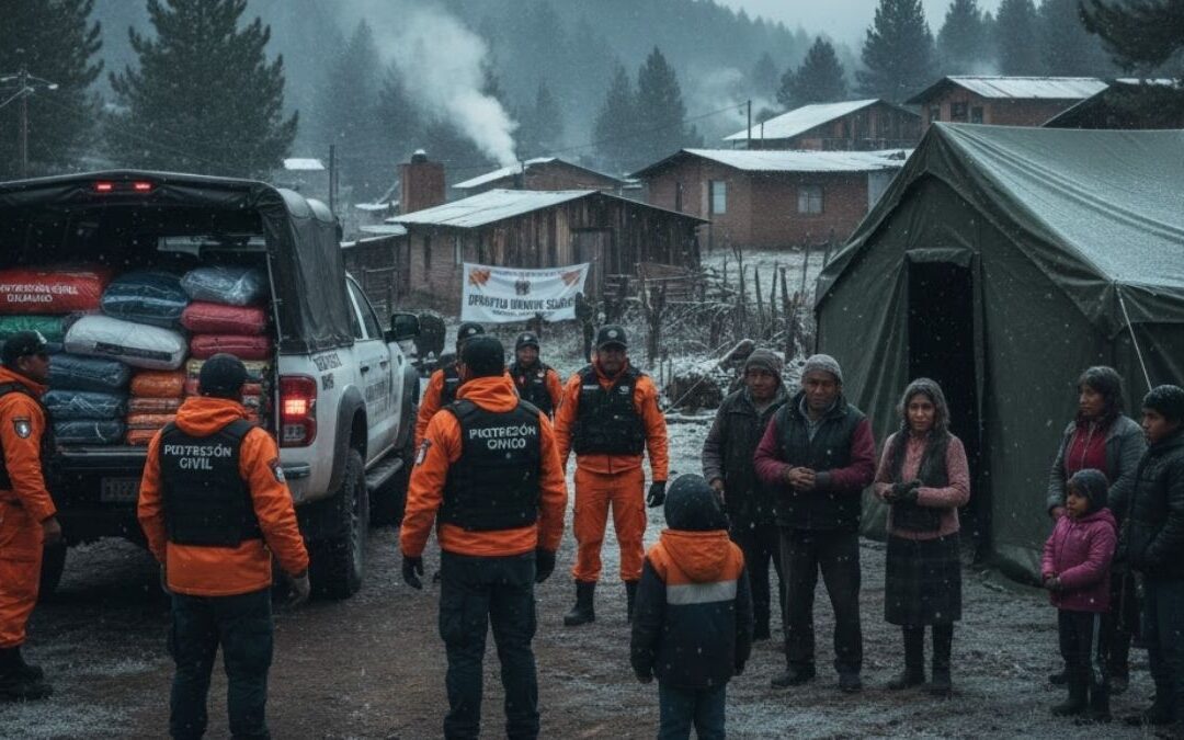 Operativo de Prevención por Frío de Protección Civil en Durango