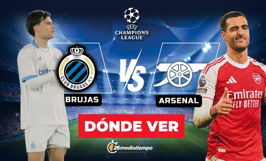 Brujas vs Arsenal: Sigue el Partido de la Champions League 2025 EN VIVO