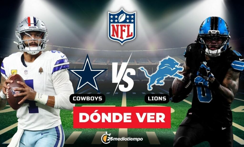 Cowboys vs. Lions: Horario y dónde ver EN VIVO Thursday Night Football Semana 14 NFL 2025