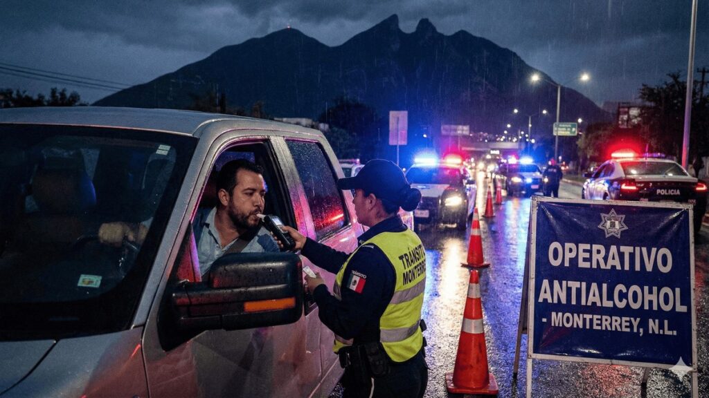 ¿Cuánto cuesta la multa por conducir ebrio en Monterrey en diciembre de 2025?