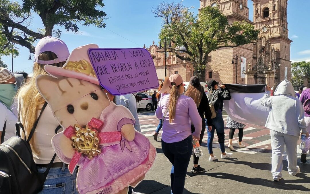 Feministas de Morelia Protestan por el Feminicidio de Maritza E y Exigen la Localización de sus Hijas Desaparecidas