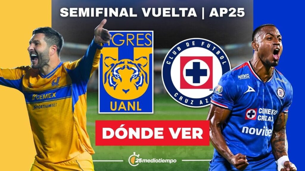 Semifinal Vuelta Liga MX 2025: Tigres y Cruz Azul se Enfrentan, ¡Descubre a Qué Hora y Dónde Verlo!