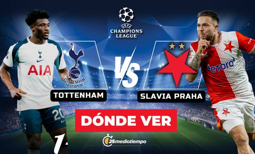 Tottenham vs. Slavia Praha: ¡Sigue el partido de la Champions League EN VIVO hoy!